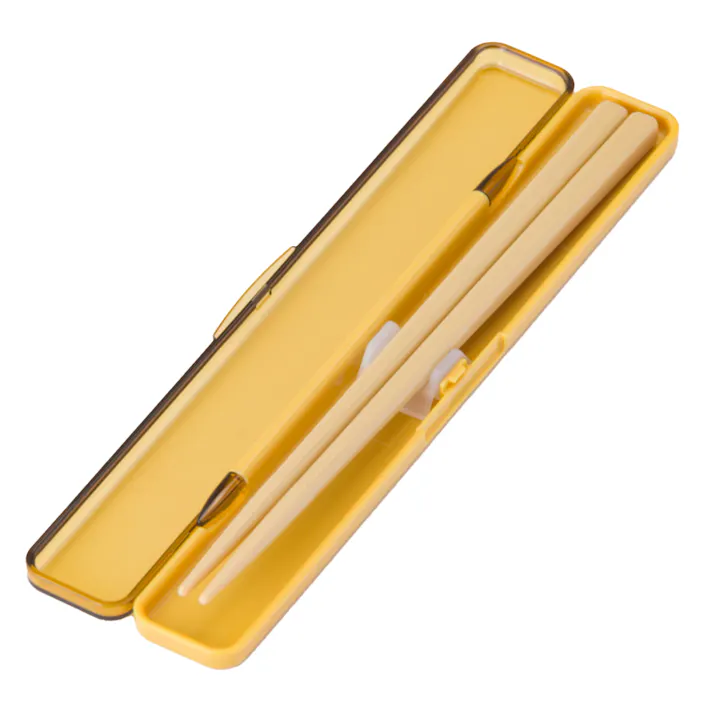 箸・箸箱セット18cm イエロー