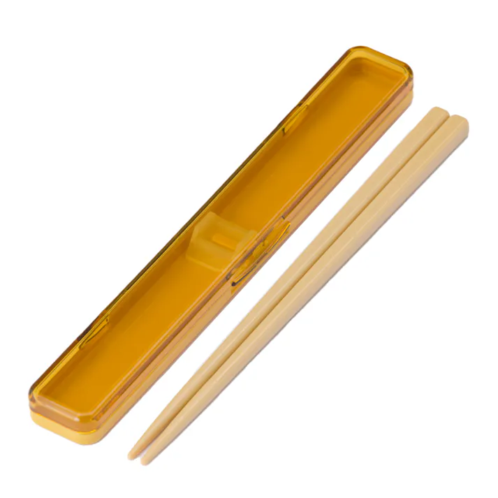 箸・箸箱セット18cm イエロー
