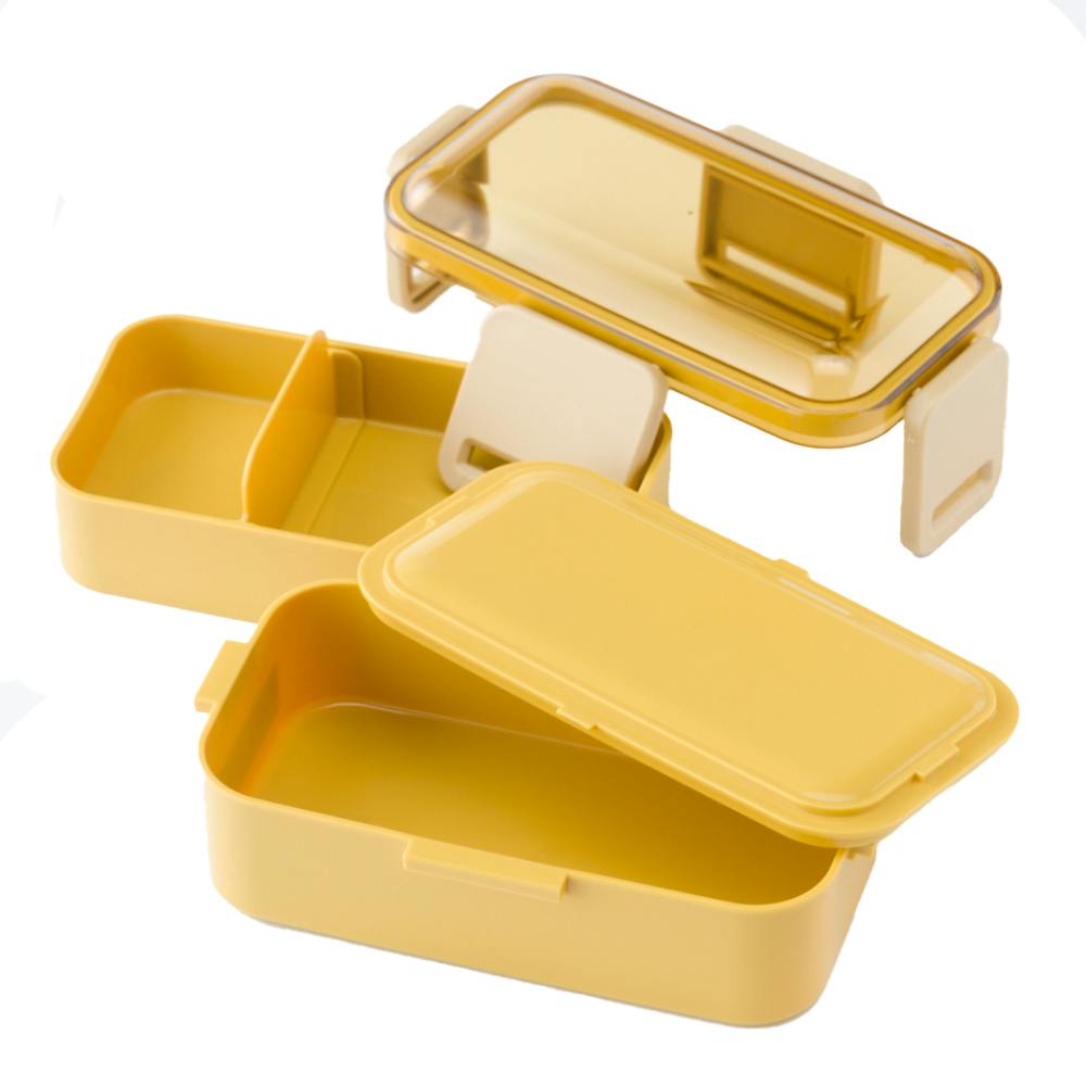 ふわっと弁当箱2段600ml イエロー | 弁当箱・水筒 通販