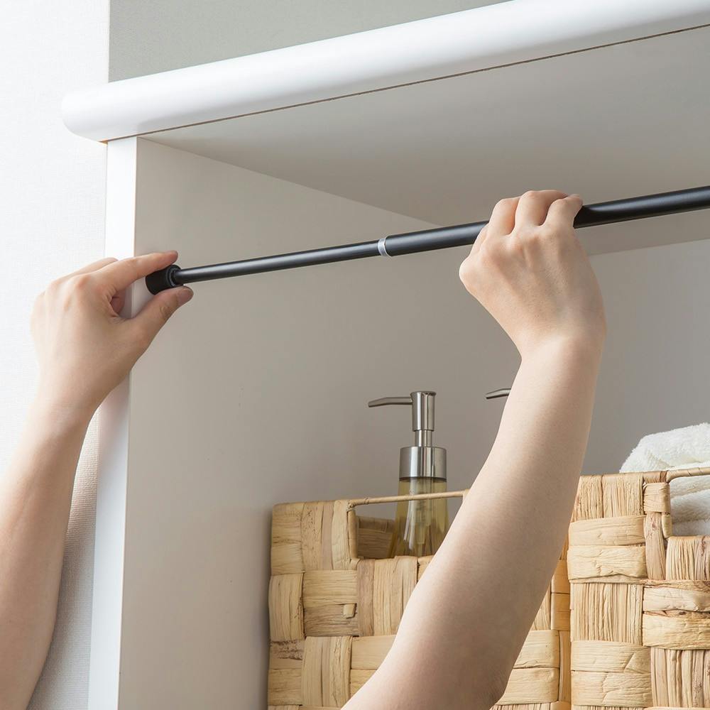 伸縮ポール ブラック S 42～70cm | 突っ張り棒 通販 | ホームセンター