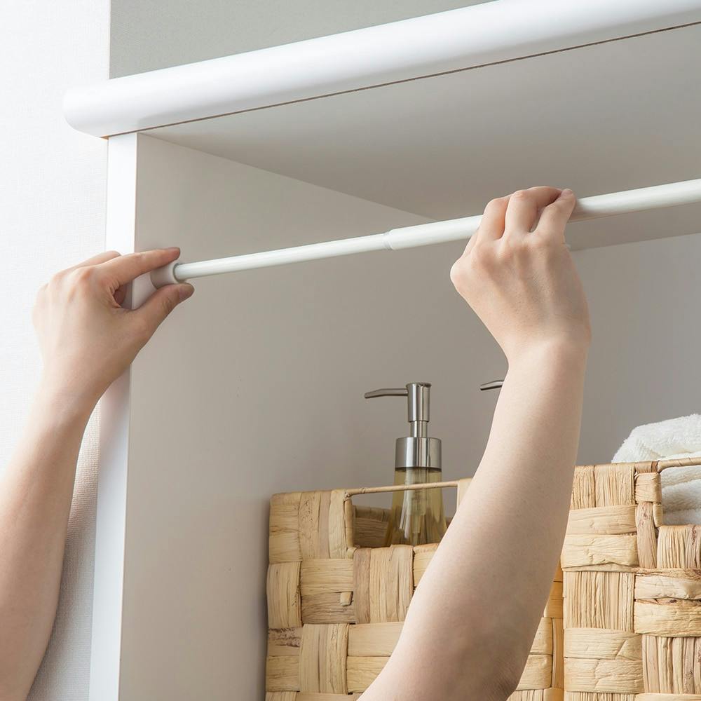 伸縮ポール ホワイトウッド SS 27～42cm | 突っ張り棒 通販