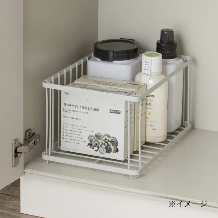 たてよこ使える洗面下収納ボックス 大