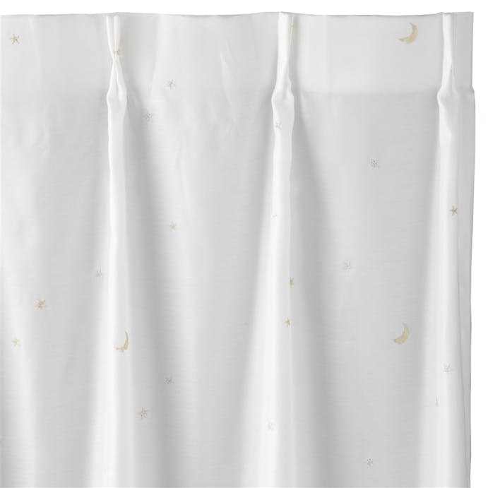遮像・遮熱 スタームーン 100×208cm 2枚組 レースカーテン