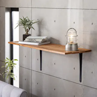 カインズ L型棚受 黒 マット 300×350mm 1本