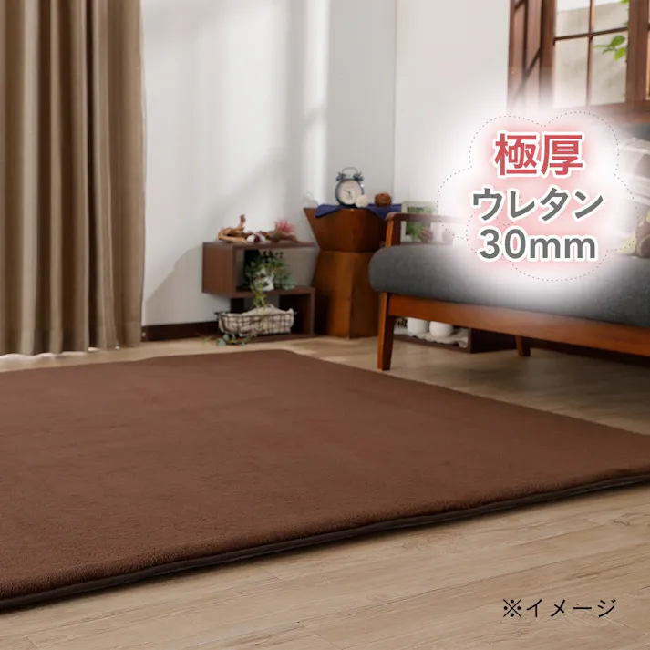 A極厚ラグ 楓 200X250 BR(販売終了)