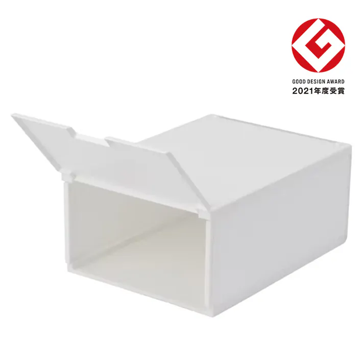 積み重ねたまま取り出せる組立式ケース ワイドロータイプ