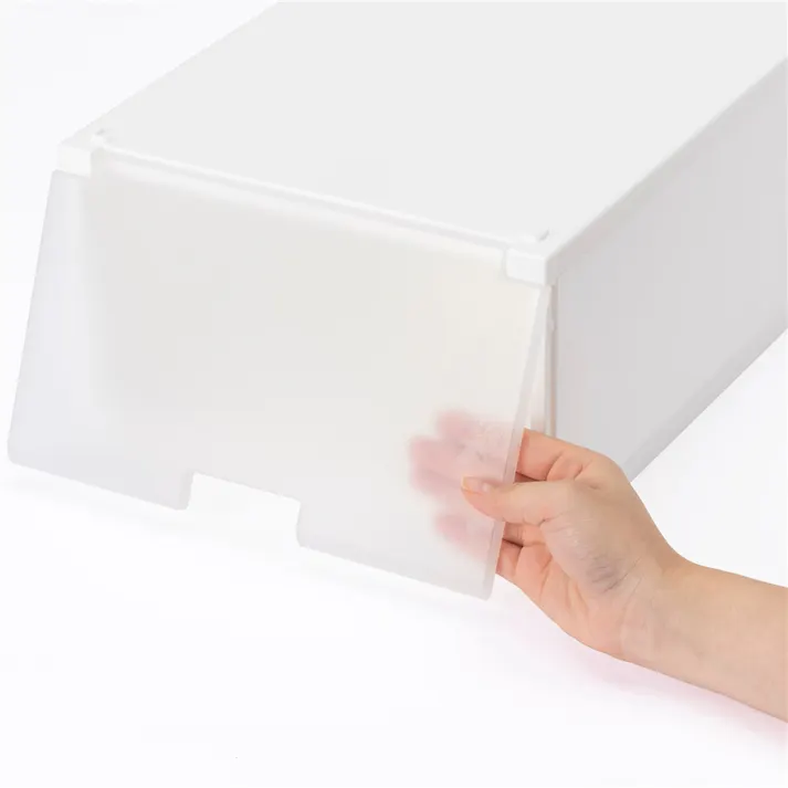 積み重ねたまま取り出せる組立式ケース ワイドロータイプ