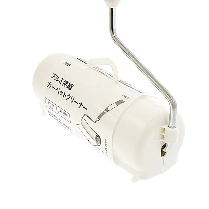 アルミ伸縮カーペットクリーナー 90周巻 ホワイト