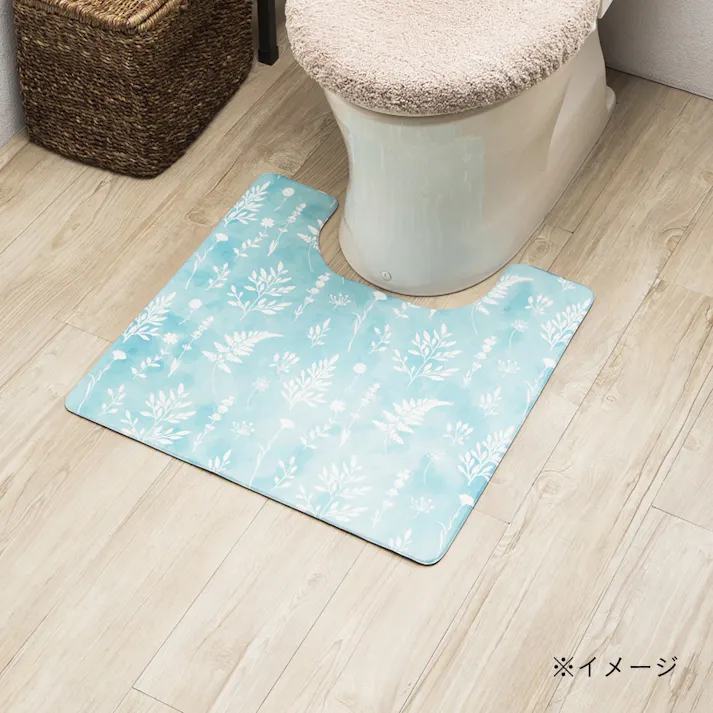 シートで拭けるトイレマット ターコイズ(販売終了)