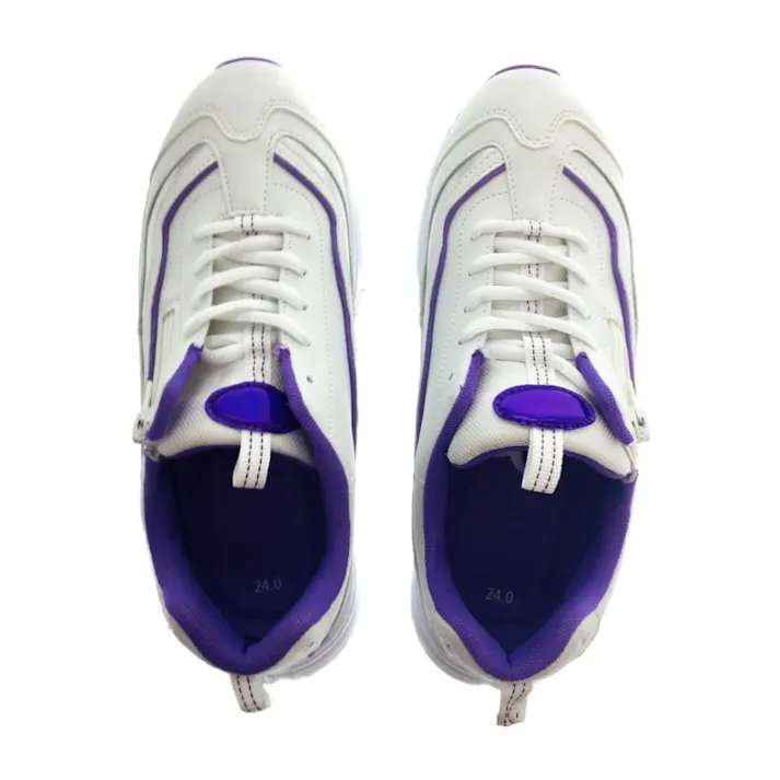 フィジカルウォーキングシューズ ホワイト/パープル 24cm