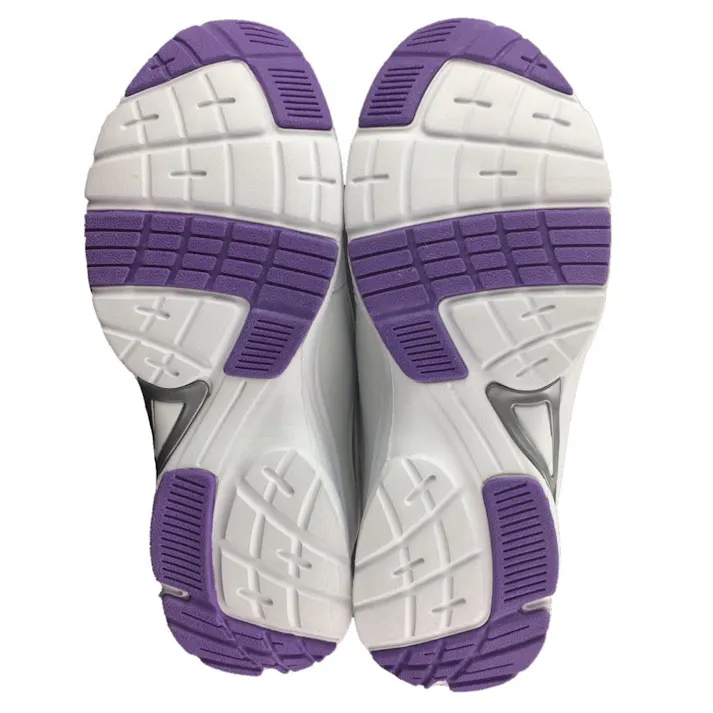 フィジカルウォーキングシューズ ホワイト/パープル 24.5cm