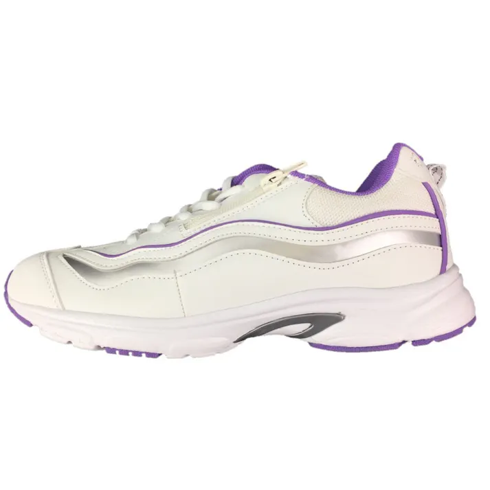フィジカルウォーキングシューズ ホワイト/パープル 24.5cm