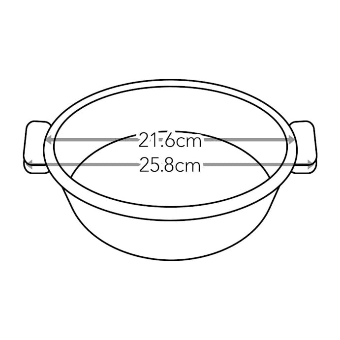 土鍋風アルミ鍋 18cm グレー(販売終了)