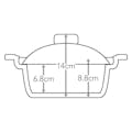 土鍋風アルミ鍋 25cm グレー(販売終了)