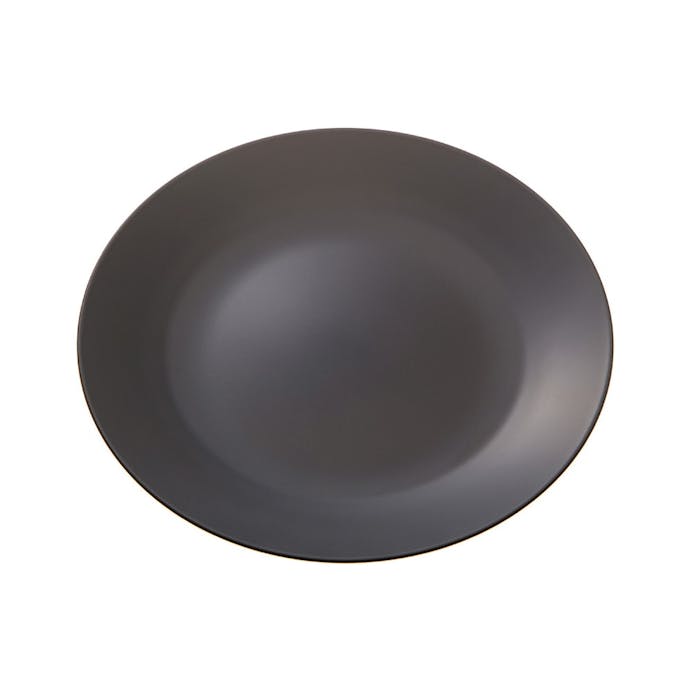 レンジで使えるHAJIKUDRY+ 丸皿21cm 黒茶色