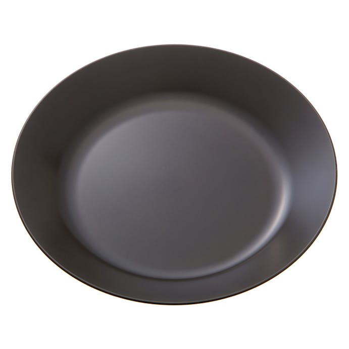 レンジで使えるHAJIKUDRY+ 丸皿25cm 黒茶色