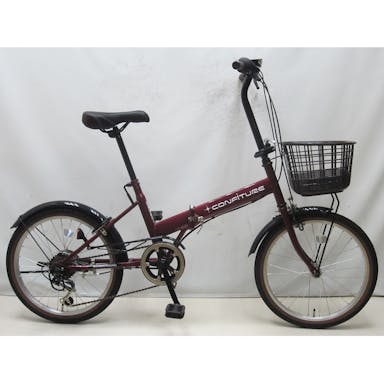 【自転車】折り畳み車 コンフィチュール Confiture 20インチ ワインレッド(販売終了)