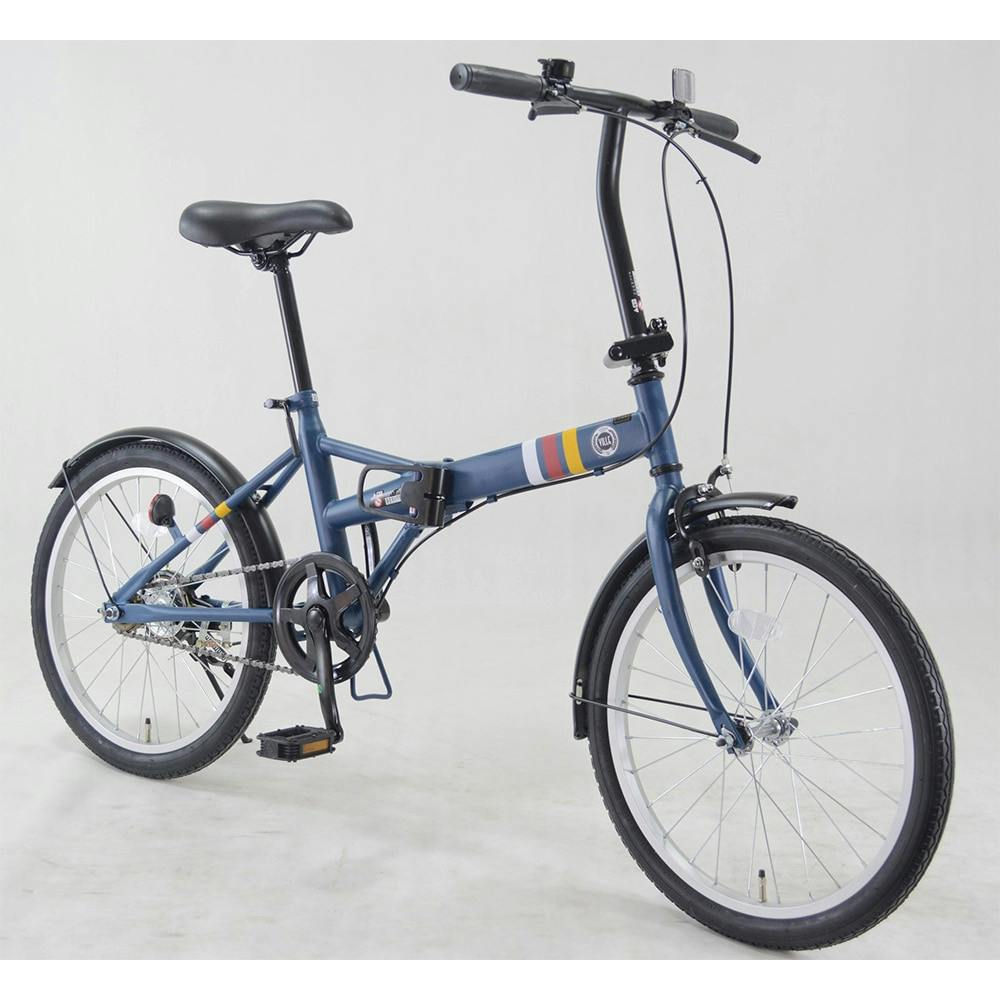 Ville[FDB-206]20吋 折り畳み自転車 外装6段/シルバー - 折りたたみ自転車