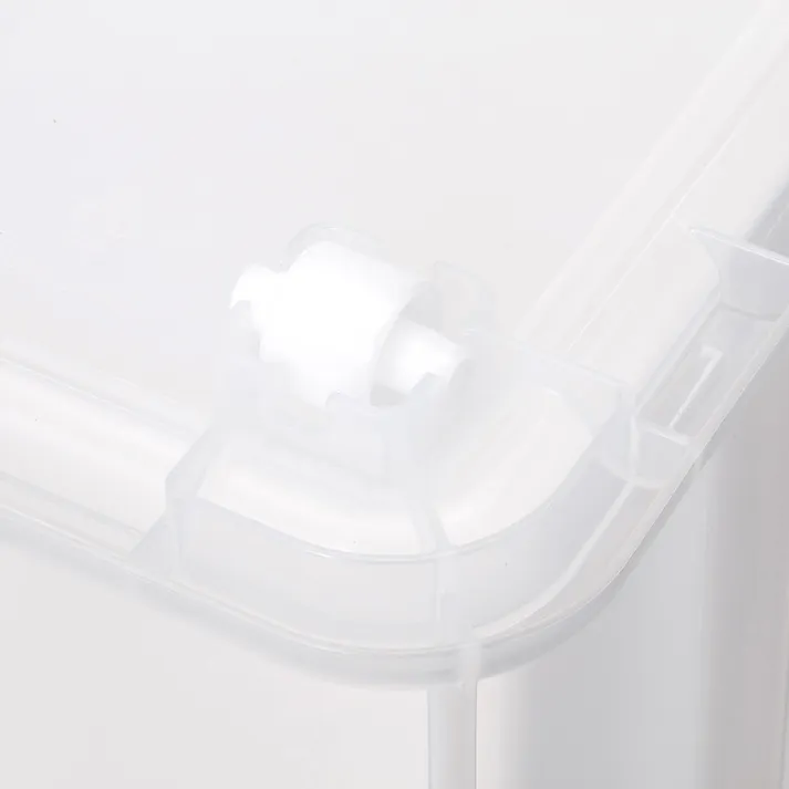 頑丈なコロ付きハードボックス 72 M スモーキークリア