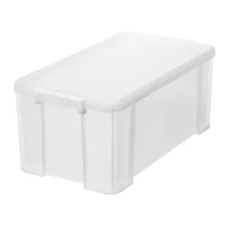 頑丈なコロ付きハードボックス 72 L スモーキークリア