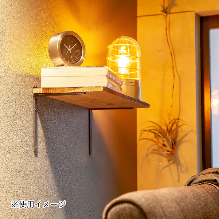 カインズ ブラケット L型 中 ブラック