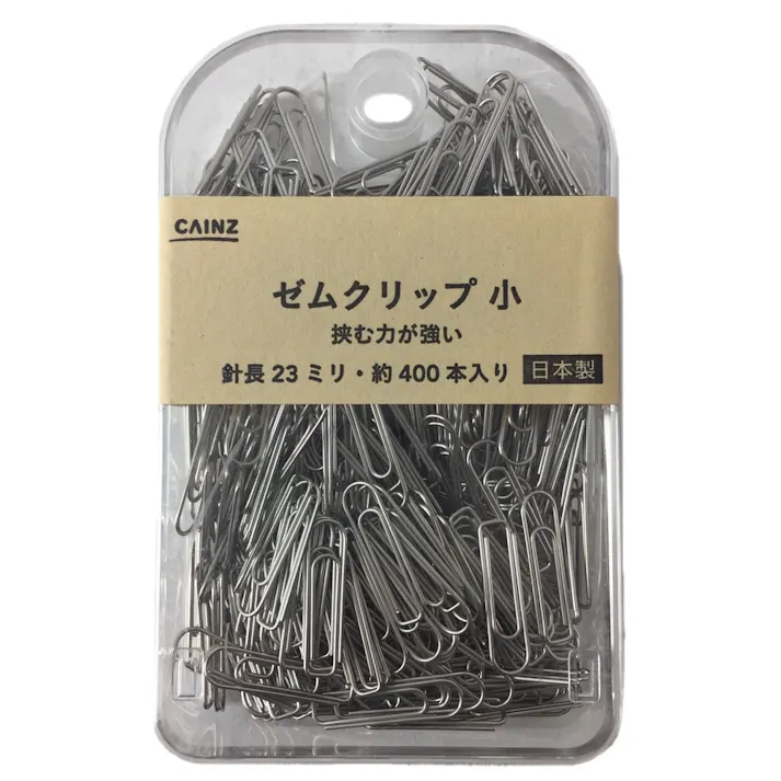 ゼムクリップ 小 針長23mm 約400本入り