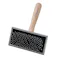 木柄スリッカーブラシ S
