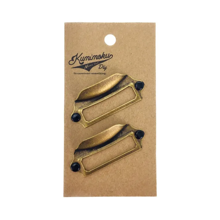 Kumimoku ネームプレート ゴールド