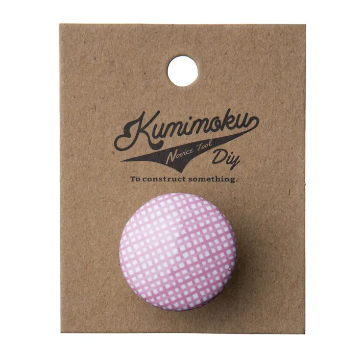 Kumimoku デザインノブ サークル ピンク