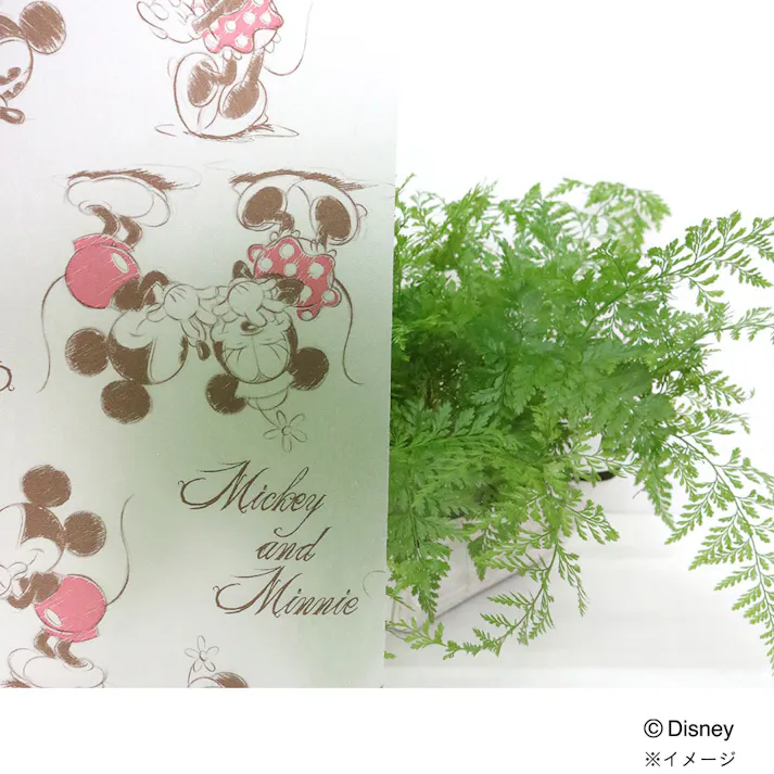 カインズ ディズニー 窓フィルム ミッキー&ミニー 幅92cm×長さ90cm