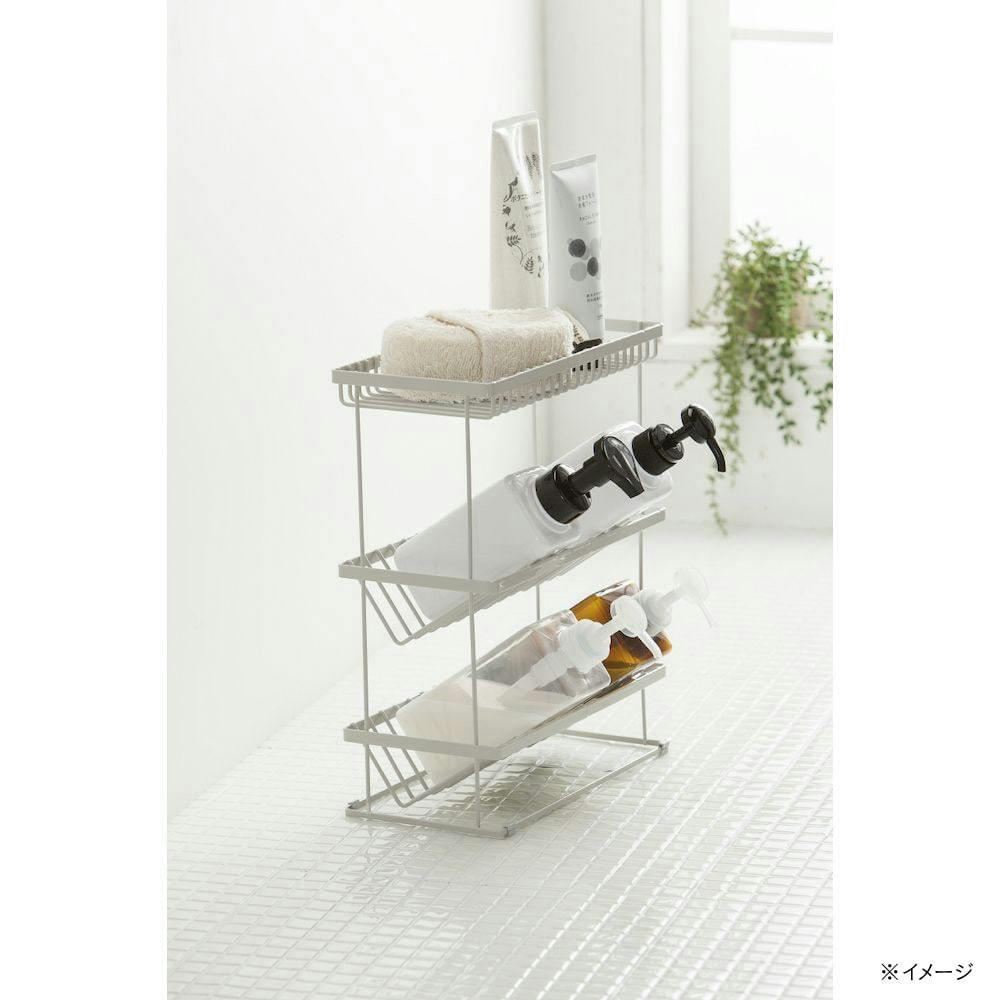 よごれにくくさびにくい ボトルラック 3段 | お風呂グッズ・サウナ用品