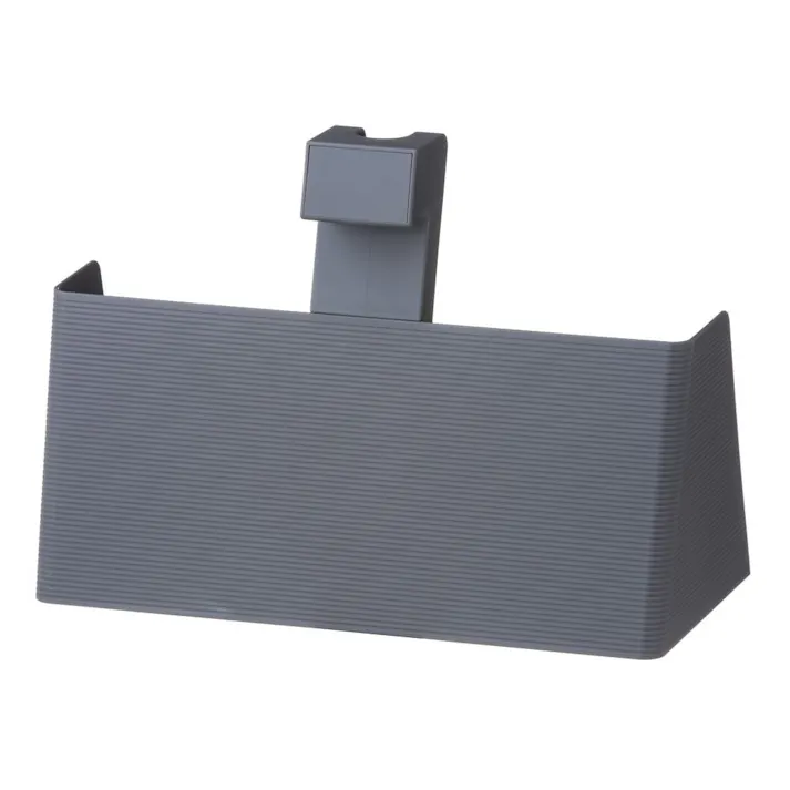 ちりとりにもなるフローリングワイパー用スタンド グレー