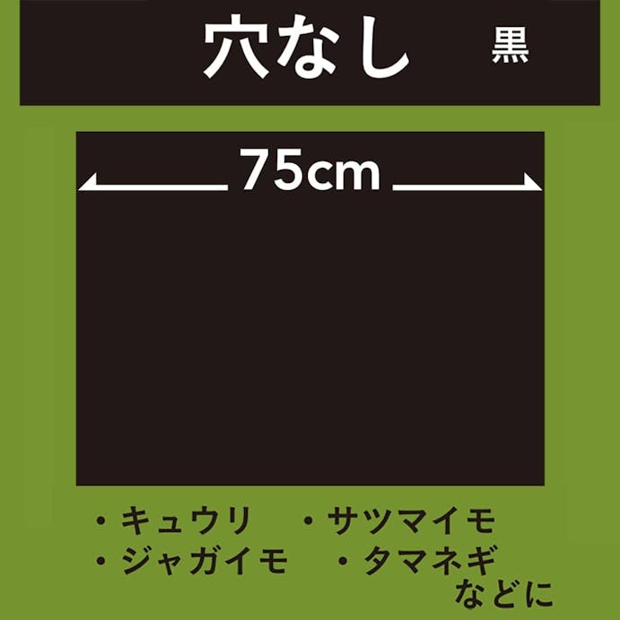 菜園マルチ 黒 幅75cm×長さ50m