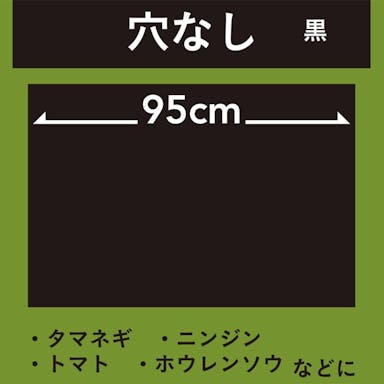 菜園マルチ 黒 厚さ0.02mm×幅95cm×長さ10m 穴なし