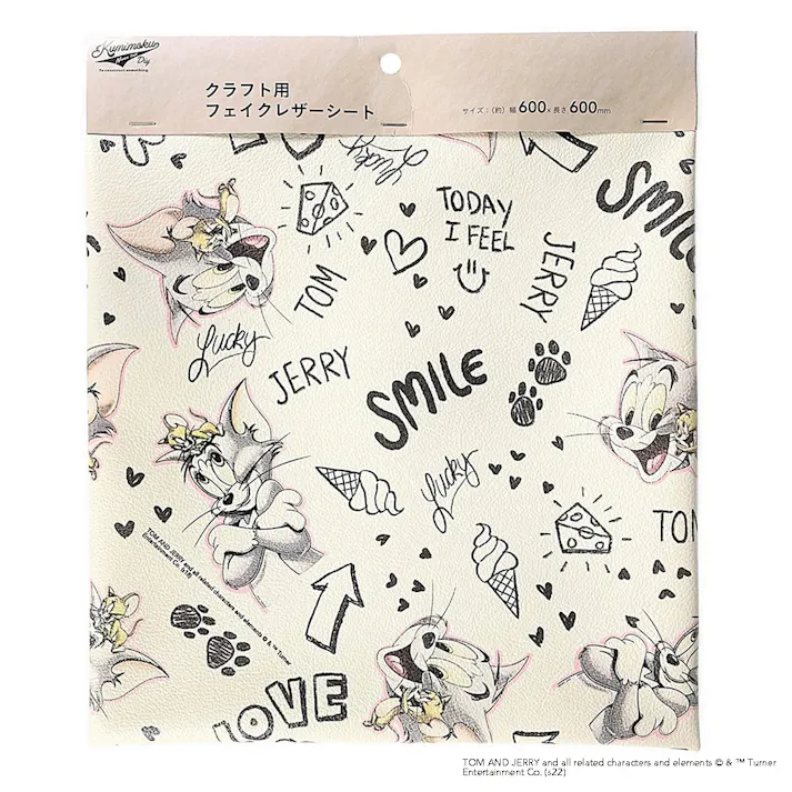カインズ Kumimoku フェイクレザー トム&ジェリー 60×60cm
