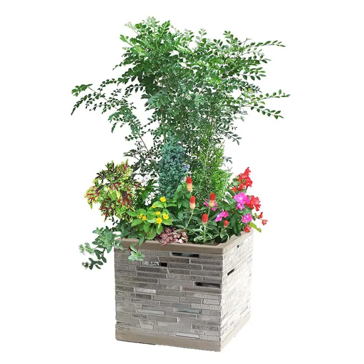 カインズ ストーンタイルプランター キューブ M