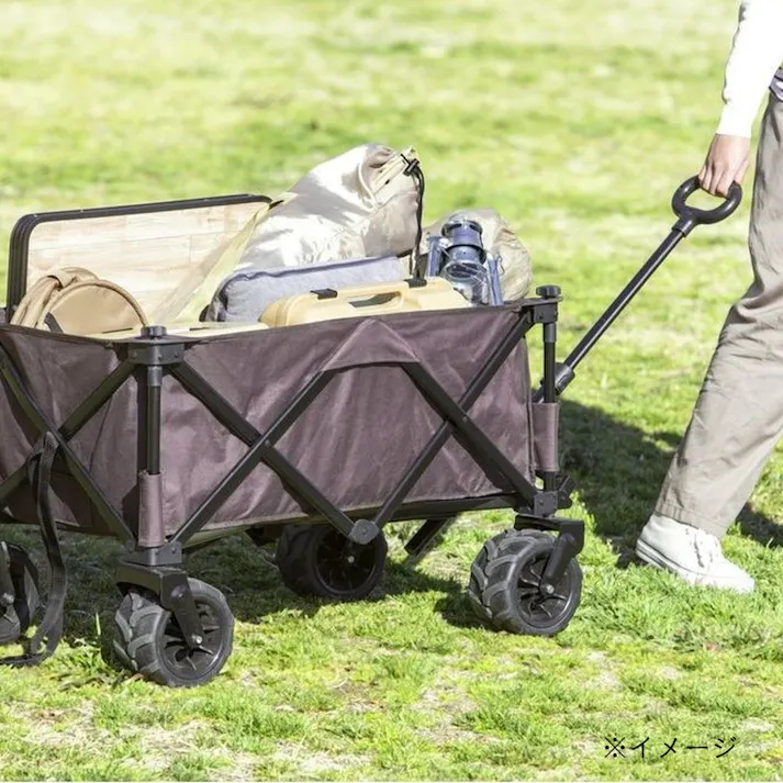 カインズ 大型キャリーワゴン ブラウン