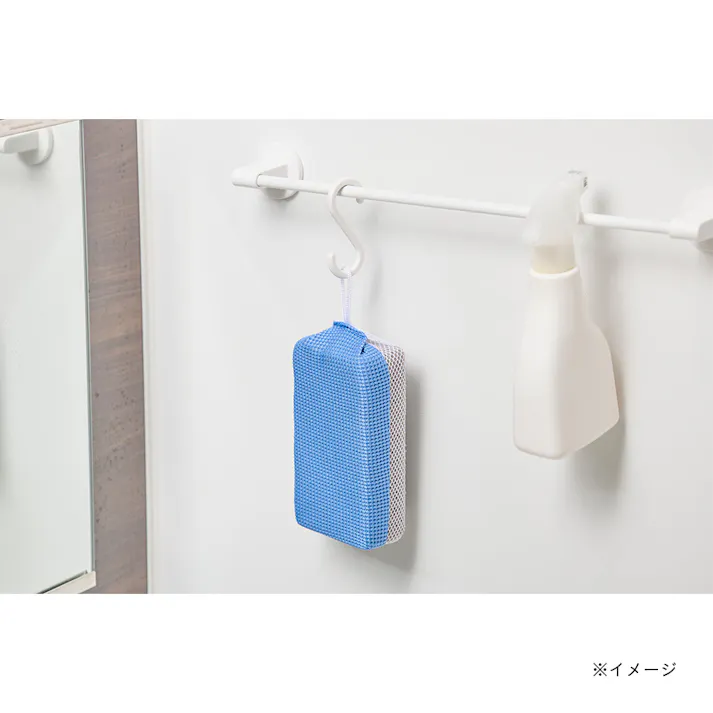 水だけでも汚れを落とす マイクロファイバー バススポンジ