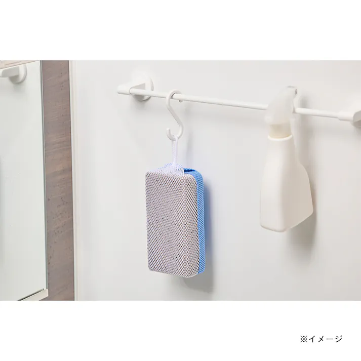 水だけでも汚れを落とす マイクロファイバー バススポンジ