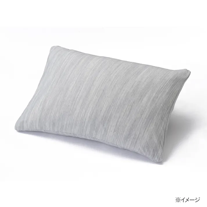 保湿・消臭やわらかニットまくらカバー グレー 35×50cm※カバーのみ
