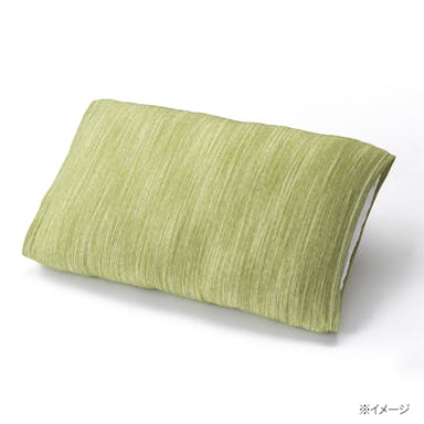 保湿・消臭やわらかニット枕カバー(筒型)グリーン
