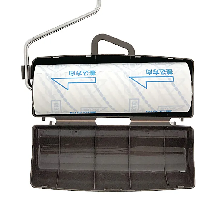 アルミ伸縮カーペットクリーナー 90周巻 ブラウン