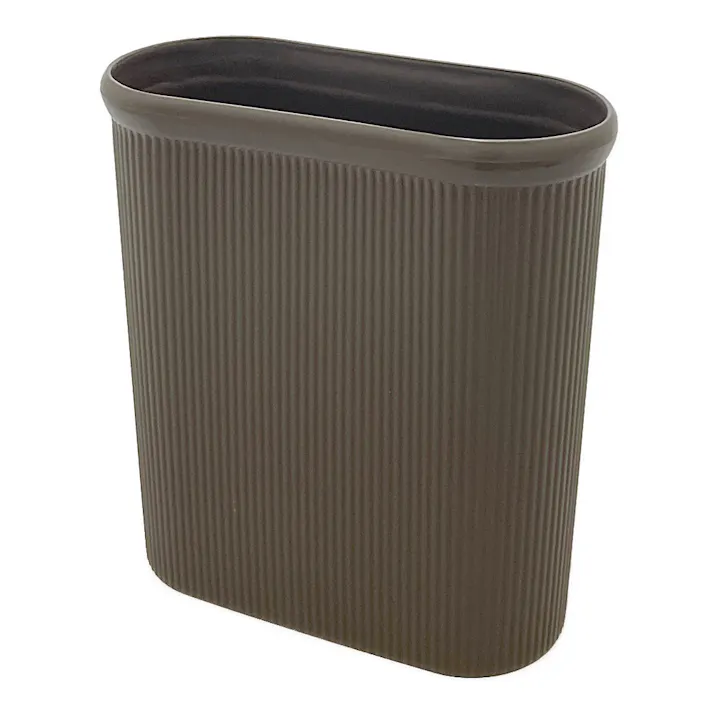 楕円型ダストボックス 8.5L ブラウン