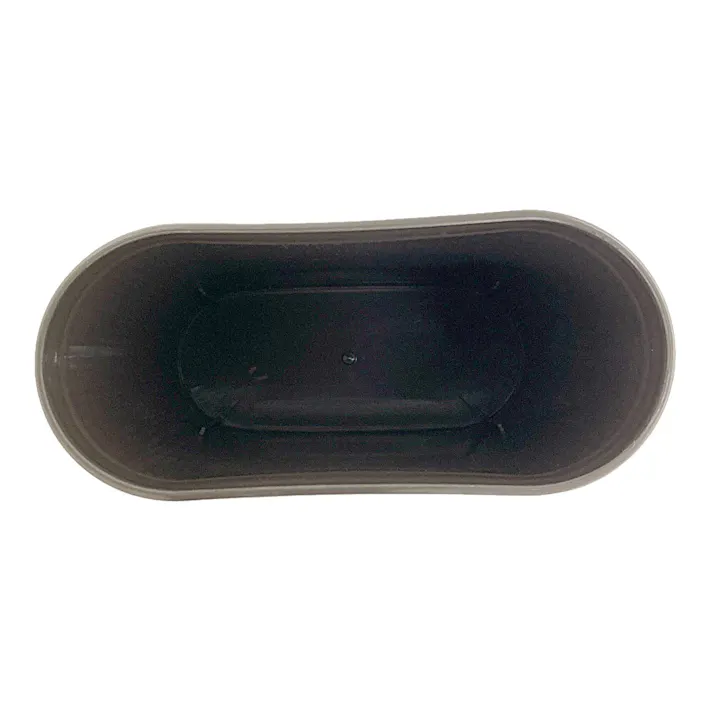 楕円型ダストボックス 8.5L ブラウン