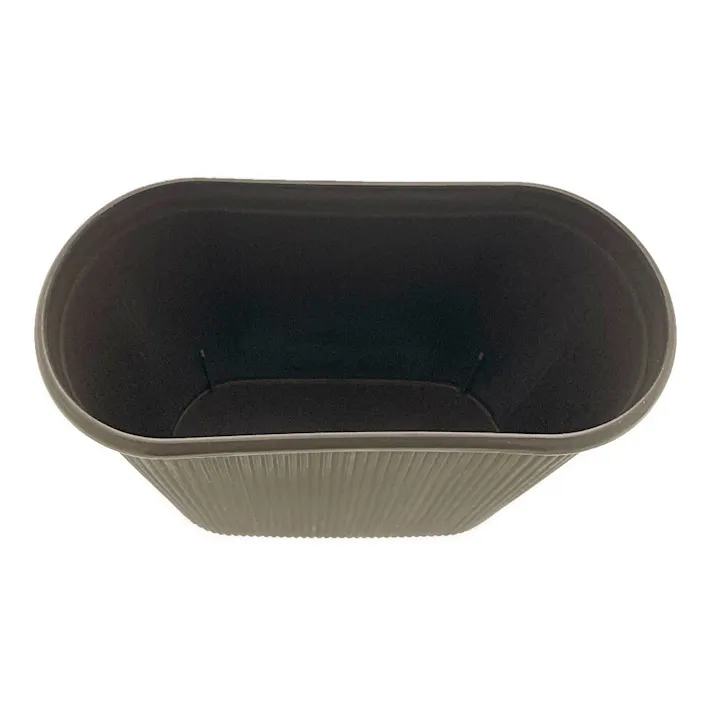 楕円型ダストボックス 8.5L ブラウン