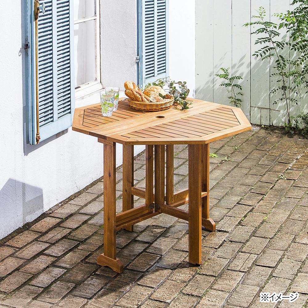 木製折りたたみガーデンテーブル WFT91 | ガーデンファニチャー