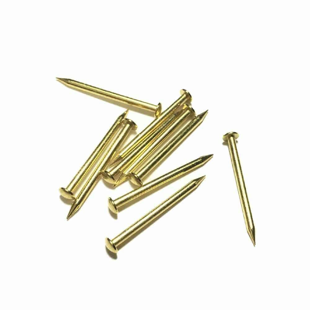 カインズ Kumimoku 真鍮釘 丸頭 1.7mm×22mm 約40入 | ねじ・くぎ・針金