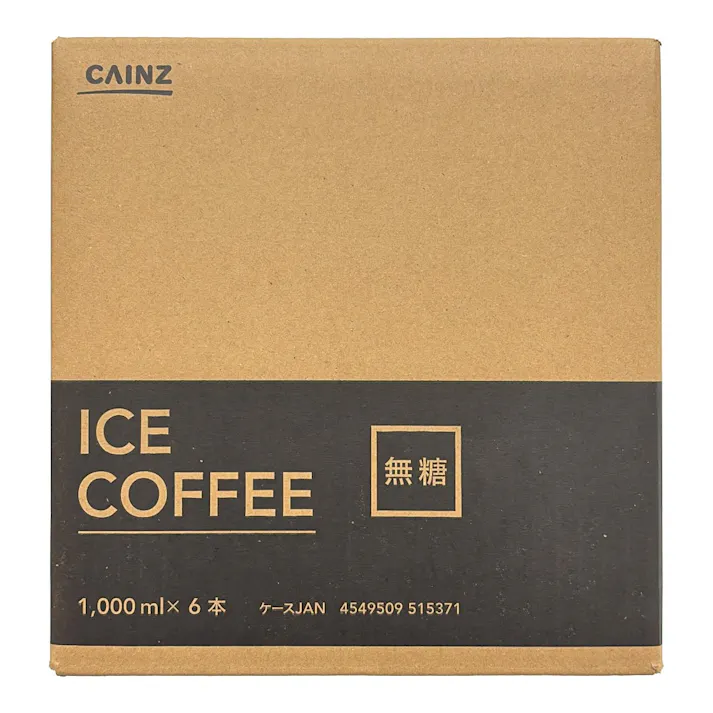 【ケース販売】アイスコーヒー 無糖 1000ml×6本