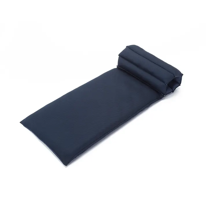 カバー付き ごろ寝ロールクッション メッシュ ネイビー 65×190cm
