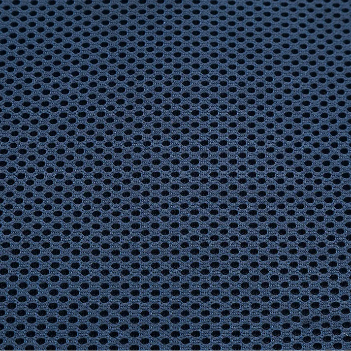 カバー付き ごろ寝ロールクッション メッシュ ネイビー 65×190cm